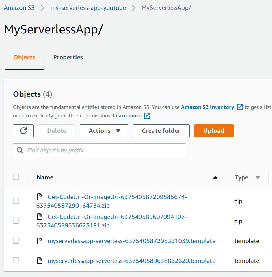 CloudFormation associated S3 bucket