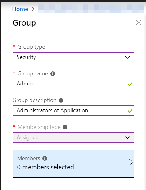 Azure AD Add Group