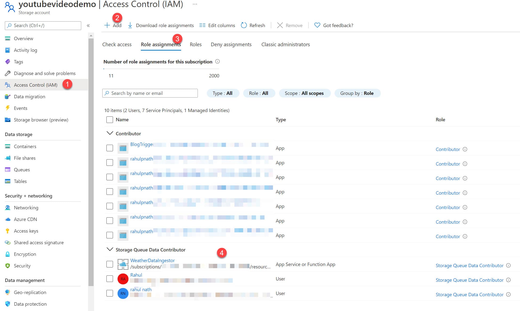 Azure Function Role Assignment For Managed Identity