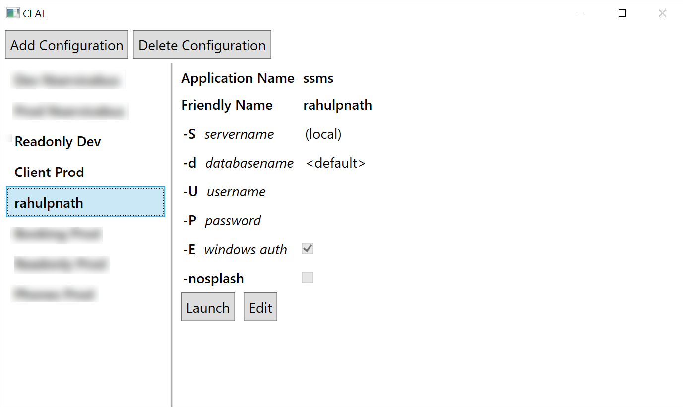 Command Line Application Launcher