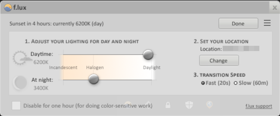 Flux Settings