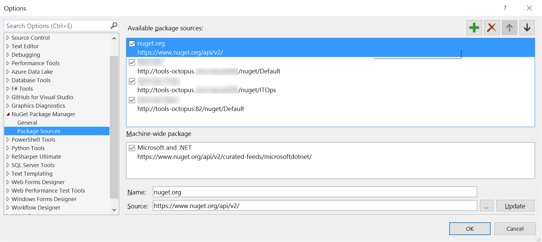 Nuget custom package source