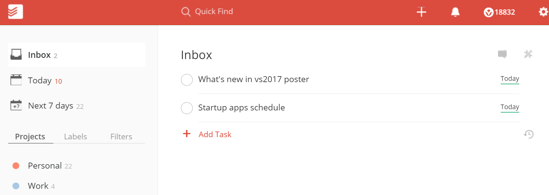 Todoist Inbox